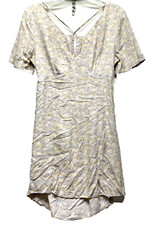 Elodie Womens Large Floral Multicolor Wrap Short Dress NEW (E4)