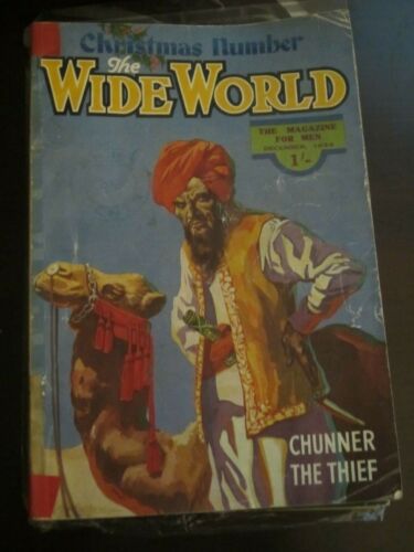 Wide World Magazine December 1933 Chunner the Thief PULP Fiction - Picture 2 of 2