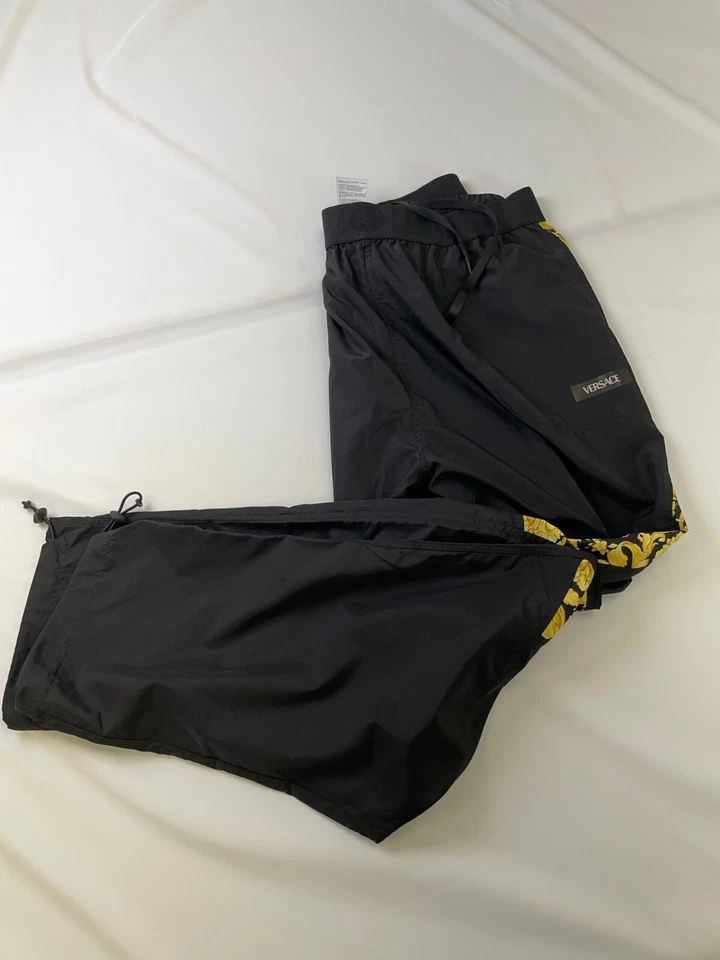 Pantalones de chándal con panel lateral estampado Versace unisex - negros / talla: XXL Foto 4 de 4