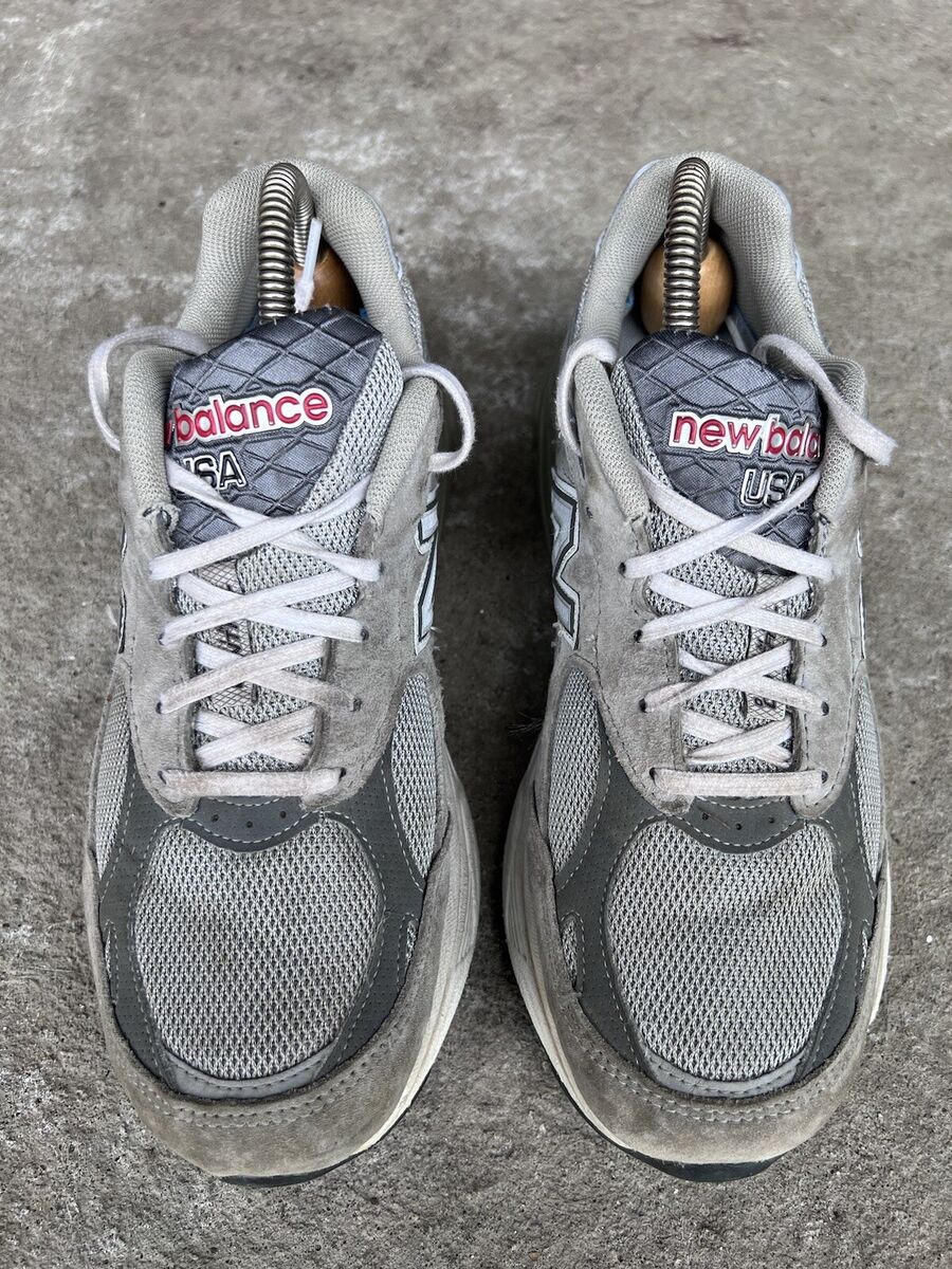 New Balance 990 M990GL3 Gray Leather Running Shoes Sz 7 2E New Balance 990 M990GL3 Gray Leather Running Shoes Sz 7 2E