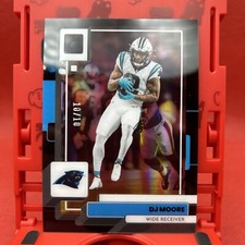 2022 Donruss Clearly DJ Moore Black 10/10 Panthers Bears #9