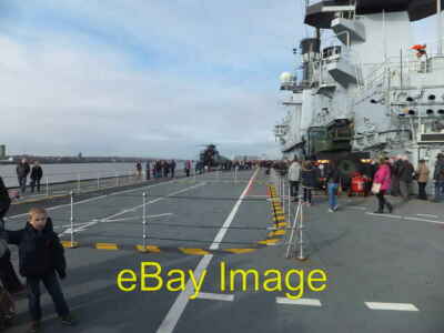 Photo 6x4 Flight deck of H.M.S. Illustrious During an open day on what wa c2013