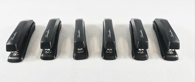Lot of 6 Swingline 545 Standard Desk Stapler, 210 Capacity, Black 