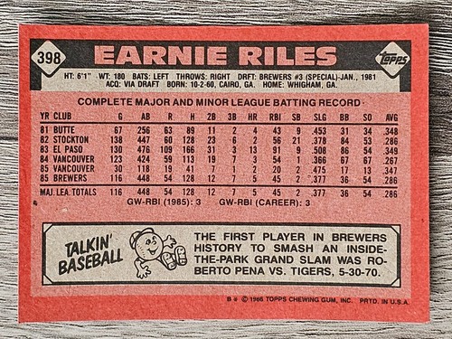 1986 Topps Baseball Pick A Card #208-#408 - Picture 339 of 359