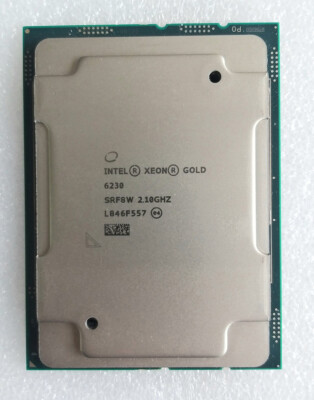 INTEL XEON GOLD 6230 CPU 20 CORE 2.10GHZ 27.5MB L3 CACHE 125W Server FCLGA3647