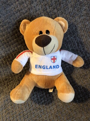 Vintage PMS Dog Puppy Teddy Bear Soft Toy England Football