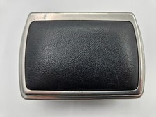 REAR ASHTRAY JAGUAR XJS PRE HE + FACELIFT CIGARETTE ASH TRAY BLACK LEATHER