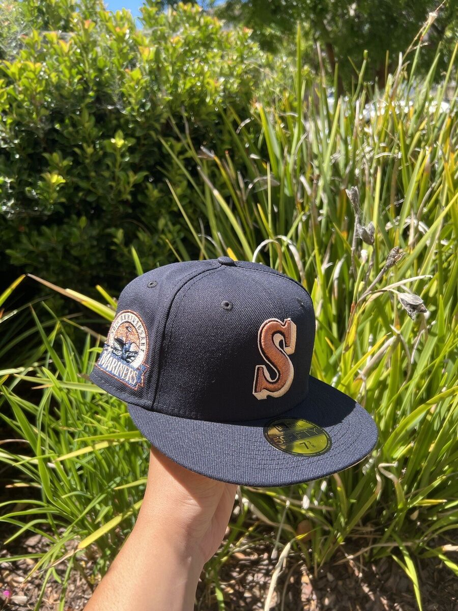 Seattle Mariners 30th Anniversary Navy Bronze Topperz Fitted Seattle Mariners 30th Anniversary Navy Bronze Topperz Fitted