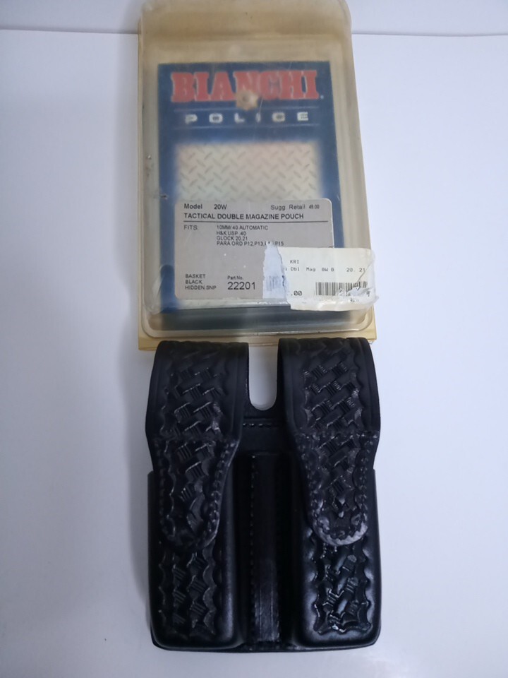 Bianchi 20W 2201 Tactical Double Magazine Pouch For Glock 20 H&K USP 40-image