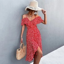 casual Ruffles sundress for women on sale reduced price