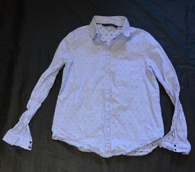 Zara Stretch Blouse Shirt L 40 Excellent