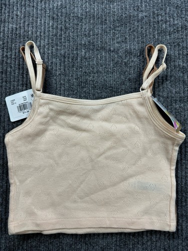 Hanes Tanks Girl's Medium Pack of 2 Golden/Pearl Bra Inclusive For All New - Picture 5 of 6