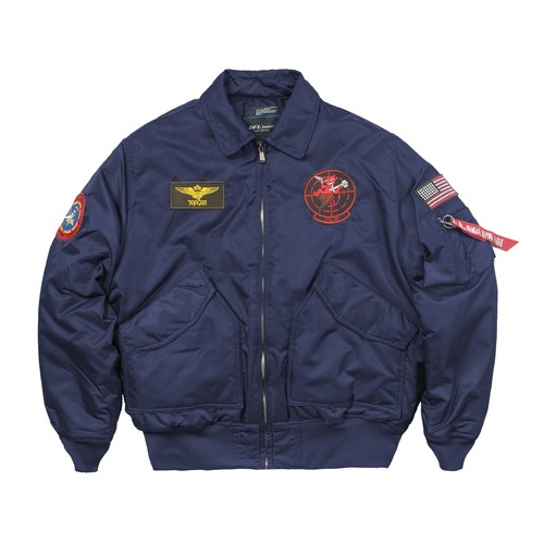 TOP GUN CWU45P Men's Bomber Jackets Military Winter Flight US Air Force Coats eBay