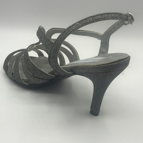 Dyeables Womens Shoes Paisley Pewter Open Toe Slingback Sandals Size 8.5 - Picture 8 of 8