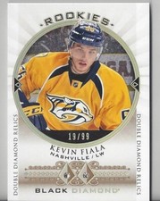 2015-16 BLACK DIAMOND HOCKEY DOUBLE DIAMOND RELICS ROOKIES KEVIN FIALA /99