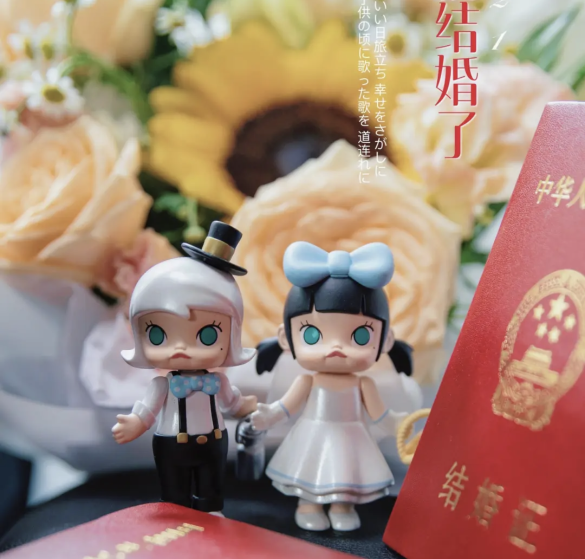 謹賀新年　POPMART wedding flower Molly　シークレット Hi guys! New Wedding Flower Molly Girl Series now comes!😃 the