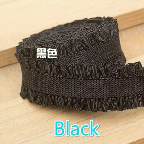 5Yards Ruffle Elastic Binding Bias Ribbon Stretch Sewing DIY Strap Hairband Trim - Picture 19 of 31