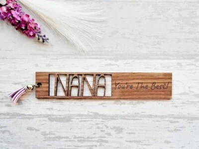 Nana Bookmark, Personalised Wooden Gift For Her, Birthday Gift Christmas Present