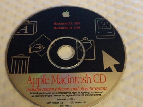 Vintage 1995 Macintosh System Software Install CD Disc 691-0462-A LC 580 LC 630 - 第 1/8 張圖片