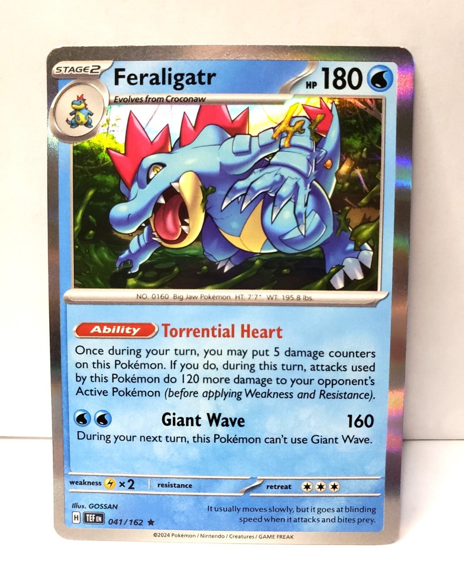 Pokémon TCG - Feraligatr - 041/162 - Holo Rare - SV Temporal