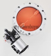 1PCS NEW DN200 Pneumatic powder Cement double flanged butterfly valve