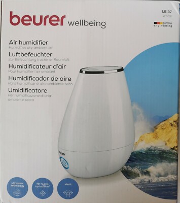 Beurer LB 37 Luftbefeuchter mit mikrofeiner Ultraschall-Zerstäubung, weiss - NEU
