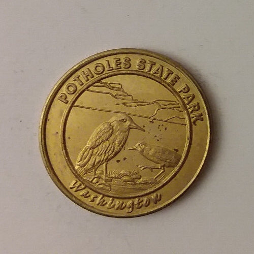 Schlaglöcher Washington State Park Souvenirmünze Token 22 mm - Bild 1 von 2