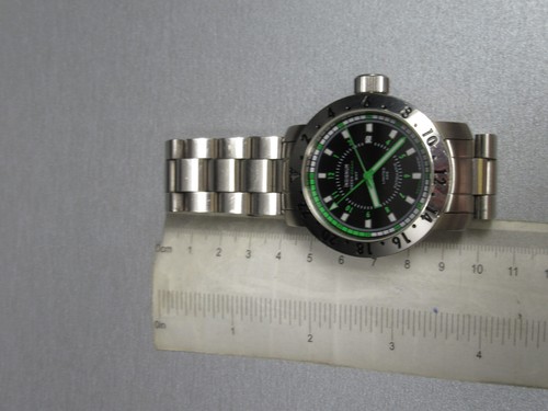 G656 Luxus " INSIGNUM Green Ocean GMT " Automatic Armbanduhr ⭐⭐ - Picture 22 of 24
