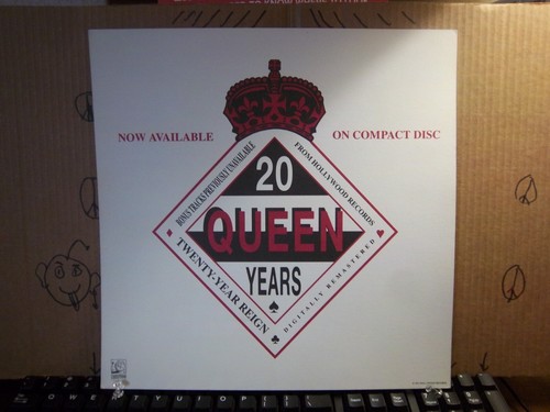 Orig Vintage Queen 20 yrs Reign 1991 12x12 Promo Flat/poster Not a record - Picture 3 of 3