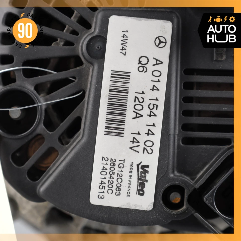 Alternador generador 12-15 Mercedes R172 SLK250 C250 120 AMP 14V 0141541402 OEM Foto 4 de 4