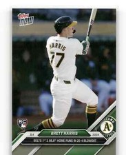 BRETT HARRIS Rookie 1st Home Run 2024 Topps Now #156 Oakland Athletics, PR: 814