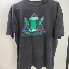 Vintage Emerald Triangle Cannabis Marijuana Weed T Shirt XL Single Stitch D15