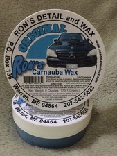 Rons Original 100 Brazilian Carnauba Car Wax - 6 Oz. Tub