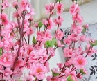 5PCS Artificial 60cm Plum Blossom Peach Flower Wedding Party Home Shop Decor