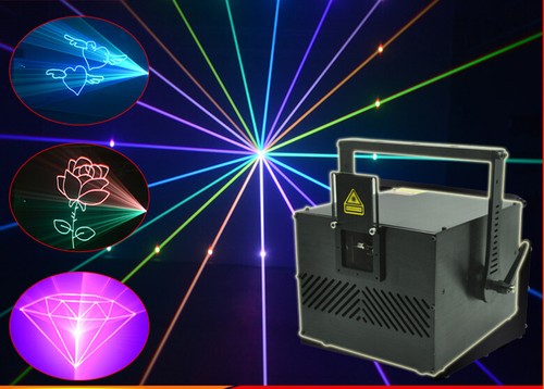 5W ILDA RGB Fullcolor Animation DMX DJ Party Stage Laser Lights effect 5000mW