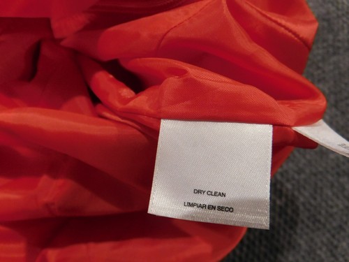 Nine West Womens dress 10 orange stretch A-line - Picture 6 of 14