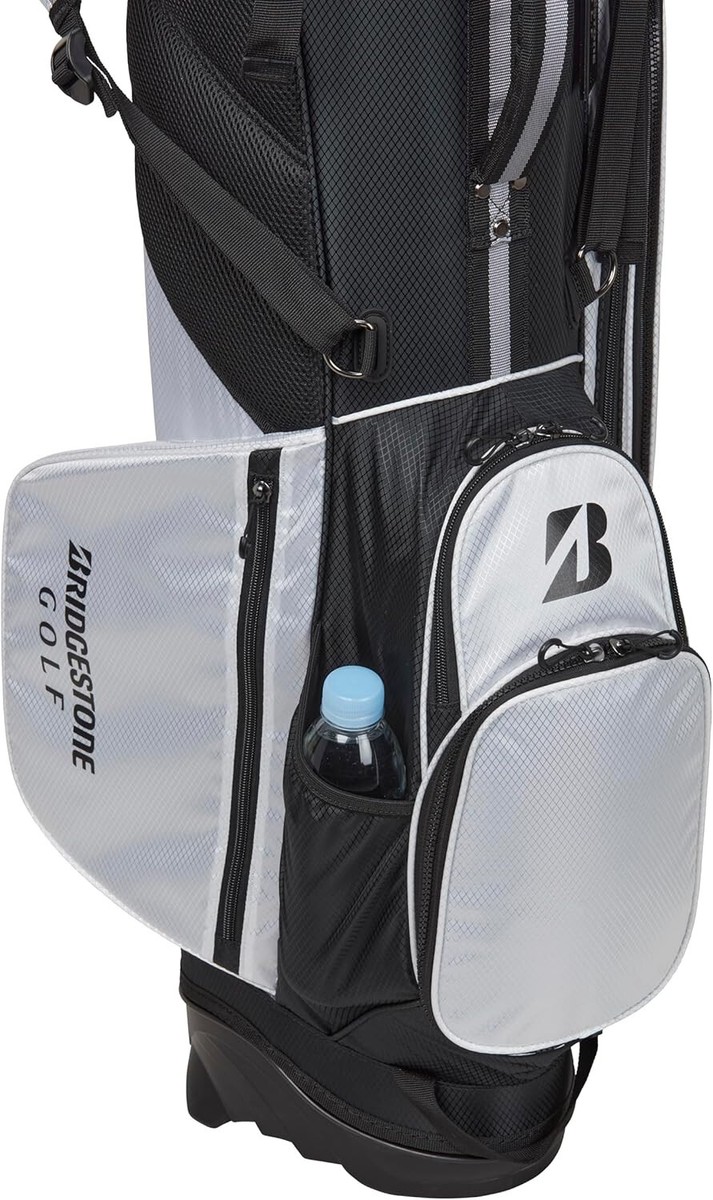 BRIDGESTONE Golf Men's Stand Caddy Bag 9.5 x 47 inch 2.5kg White
