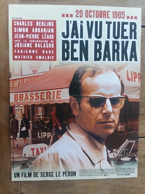 Plakat Ich Habe Gesehen TÖTEN Ben BARKA Charles BERLING Simon ABKARIAN 40x60cm