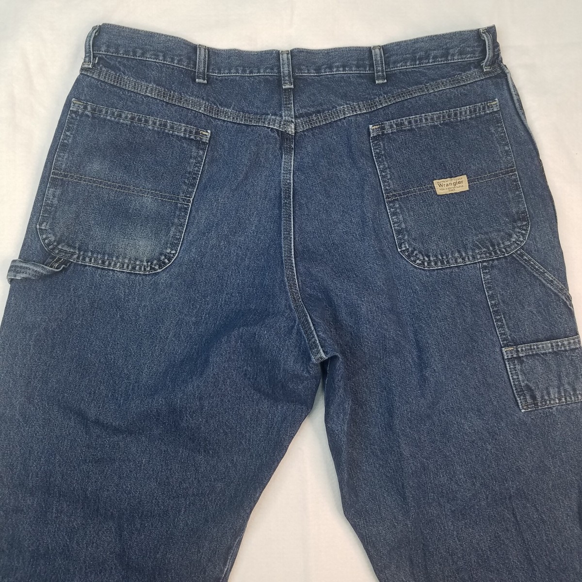 Wrangler Jeans Mens Carpenter W40 L30 (40/29) Blue Denim Medium