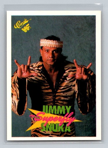 Jimmy Superfly Snuka 1990 Classic WWF #14 WCW WWE HOF AEW TNA - 第 1/2 張圖片