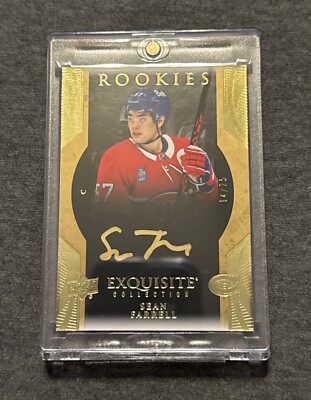 Sean Farrell  2023-24 Upper Deck Ice Exquisite GOLD AUTO Rookies /25 Canadiens