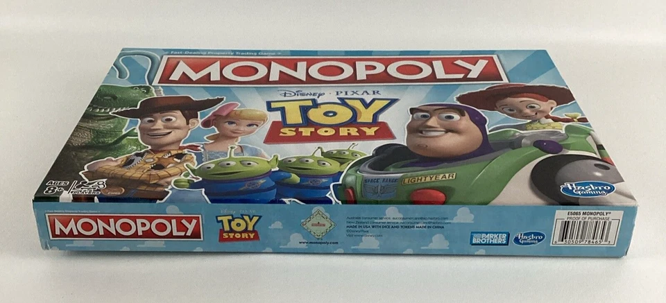 Monopoly Disney Pixar Toy Story Edition Family Game Night Hasbro Gaming 2018 New - Image 4 of 4