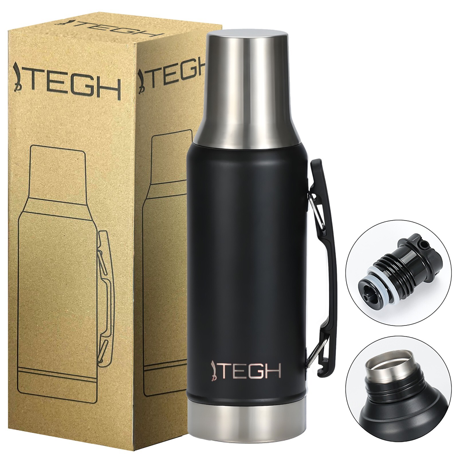 Vacuum Insulated Thermos Wide Mouth Water Bott