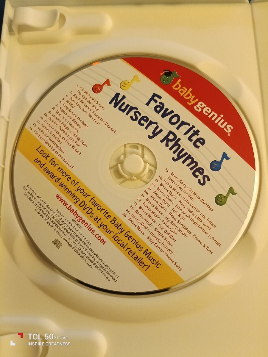 (未使用･未開封品)Baby Genius: Favorite Nursery Rhymes [DVD] Baby Genius - Favorite Nursery Rhymes (DVD, 2010) for sale