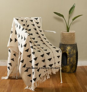 Hand Loom Cotton Woven Soft Bedding Blanket Bohemian Couch Sofa Throw 72x52 In Ebay