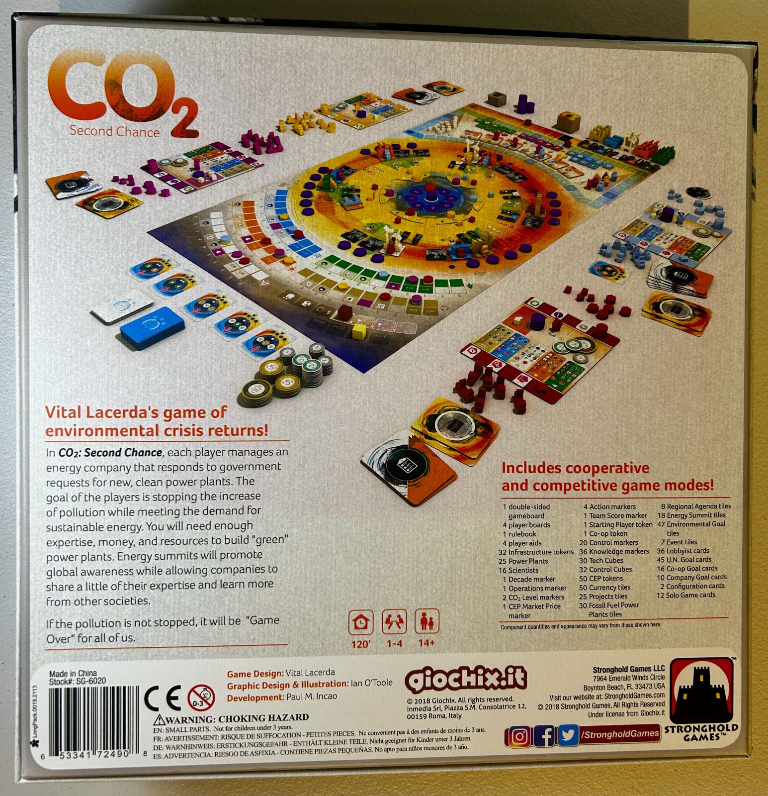 CO2: 2nd Chance board game (Cooperative) 2018 edition includes upgraded pieces