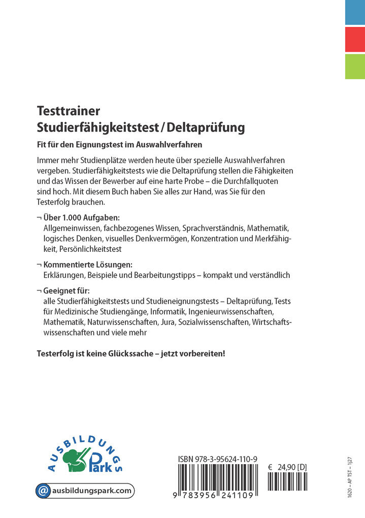 Thumbnail - Testtrainer Studierfähigkeitstest / Deltaprüfung | Kurt Guth, Marcus