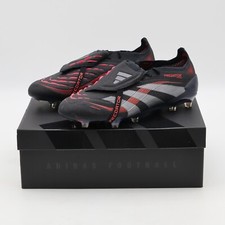 ID8964 adidas Predator Elite Fold Over Tongue FG Core Black Grey Four Men's 