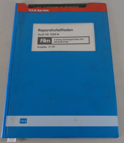 Microfich Audi V8 D11 Getriebe 5 Gang Schaltgetriebe 016 Quattro / Allrad ab 198