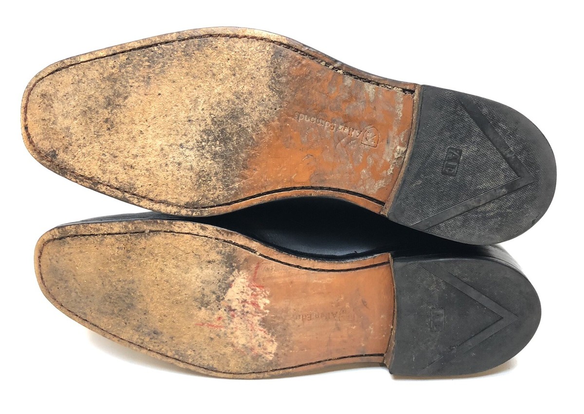 靴 Allen Edmonds 8029 Grantham plain toe Mens Allen Edmonds Grantham 8029 Black Leather Plain Toe Derby